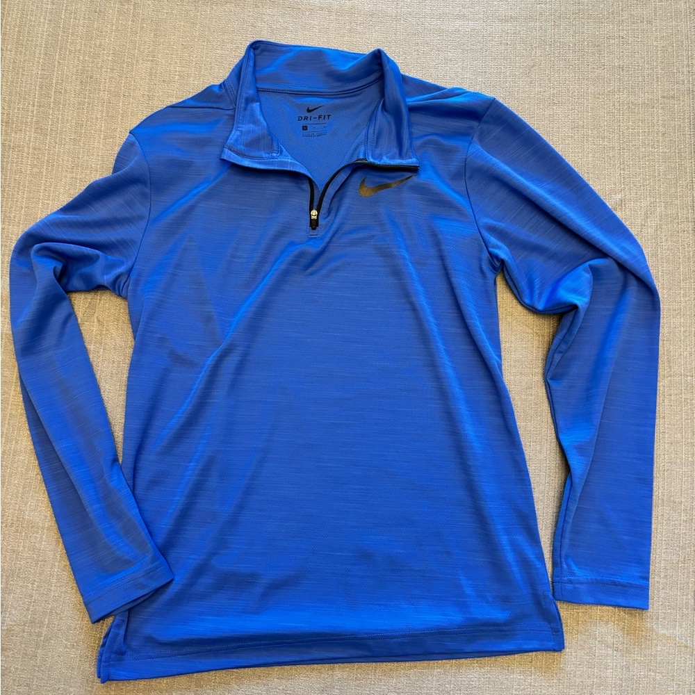 Men’s Small Nike Blue Quarter-Zip Pullover